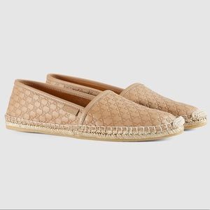 GUCCI MicroGuccissima leather espadrille 38.5/8.5